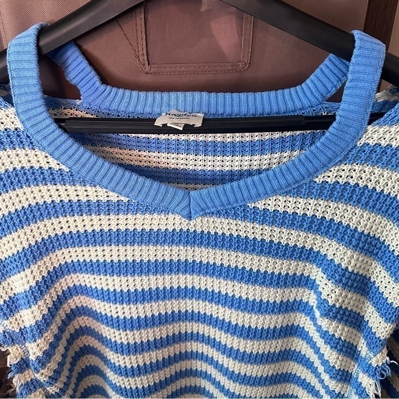 Hayden Los Angeles Striped Oversize Knit Sweater Size M - Picture 5 of 10